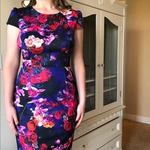 Women’s Floral Print Betsy Johnson Cocktail Dresd